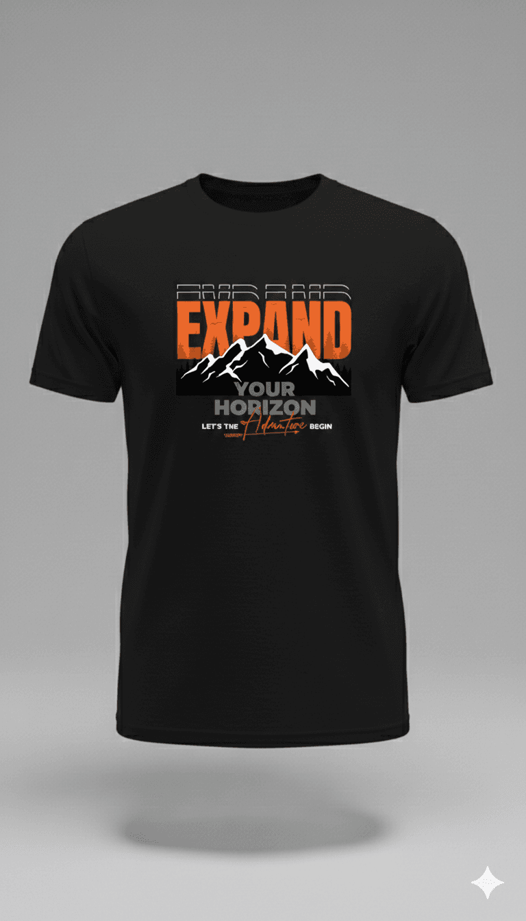 EXPAND design Black T-Shirt EXPAND design Black T-Shirt