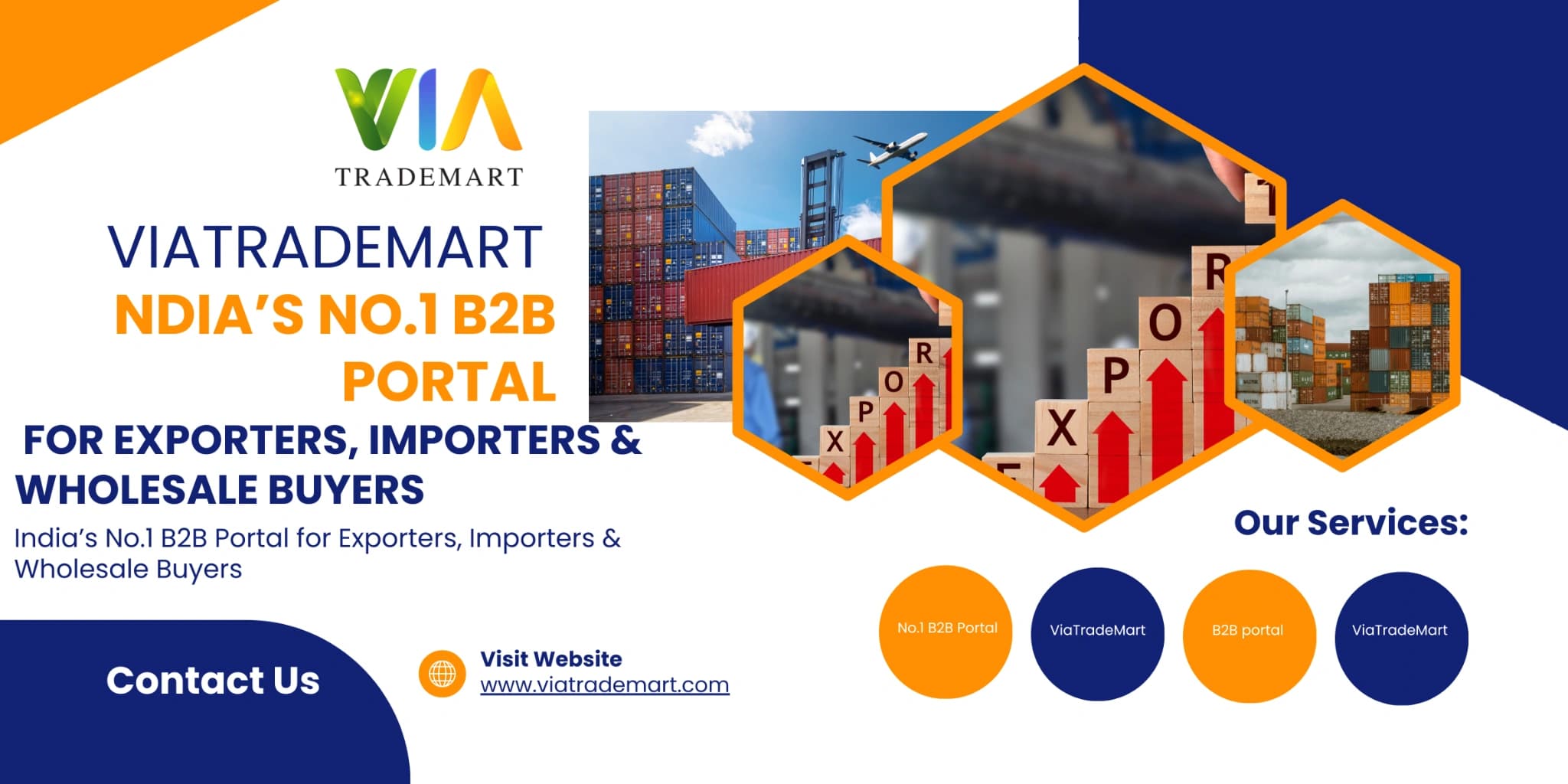 ViaTradeMart — India’s No.1 B2B Portal for Exporters, Importers & Wholesale Buyers